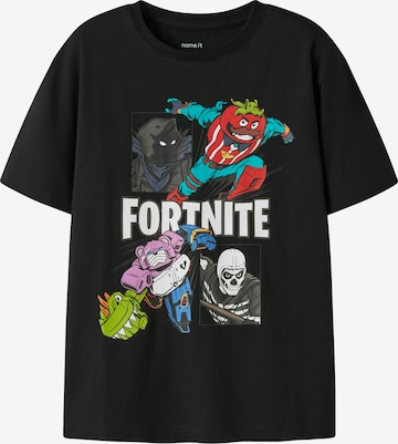 NAME IT Tričko 'NKMAMBROSE FORTNITE' - Čierna: predná strana