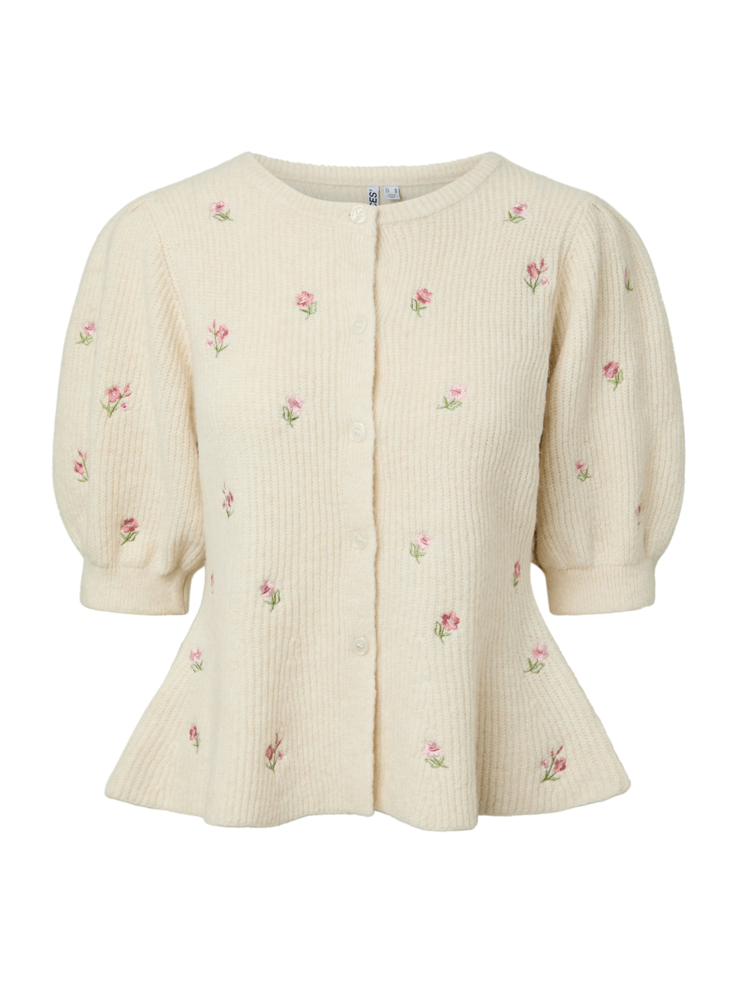 PIECES Neuletakki 'PCSILLY' värissä beige: etupuoli
