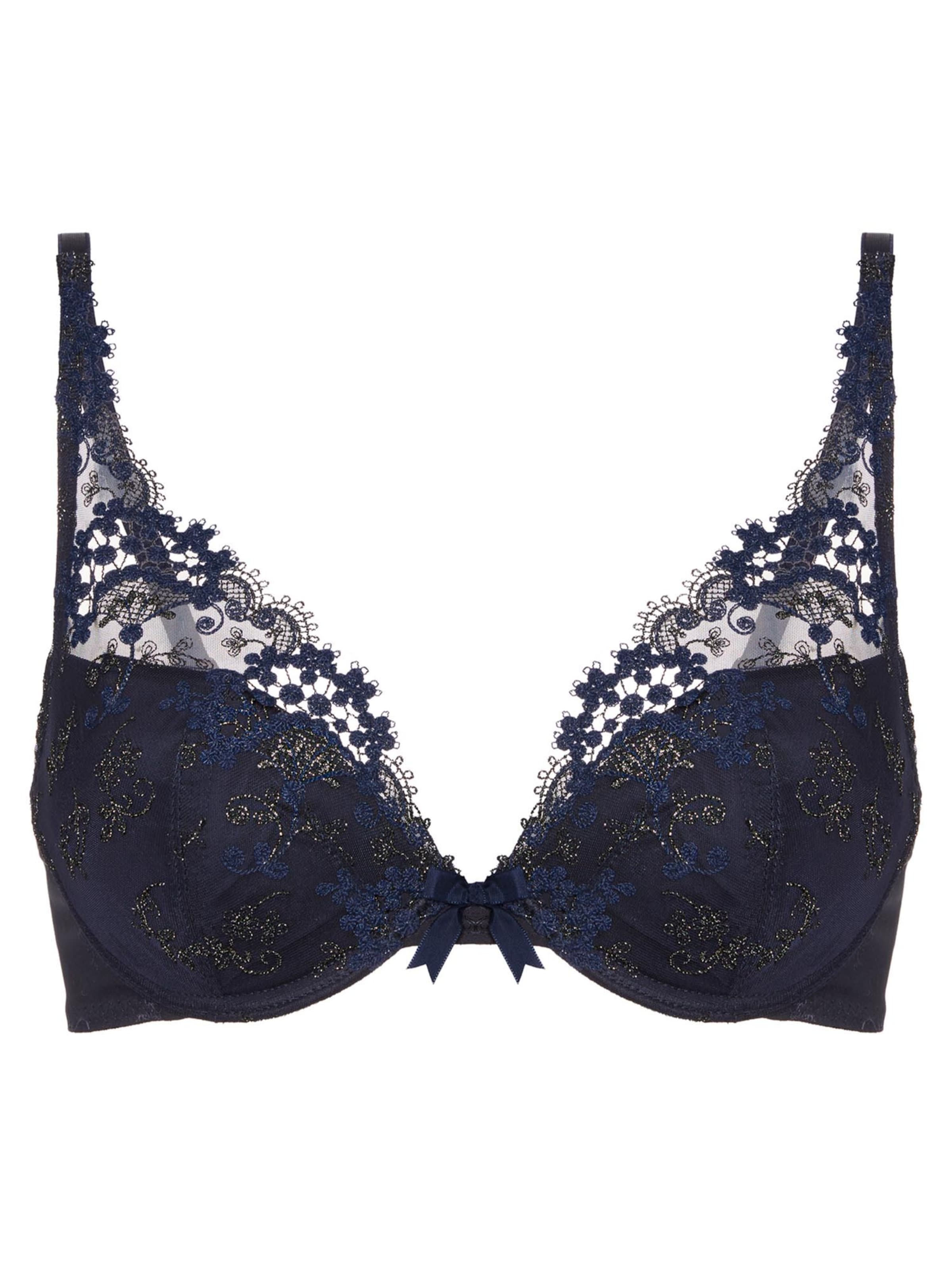 Simone Perele Push-up Bra 'Wish' in Blue: front
