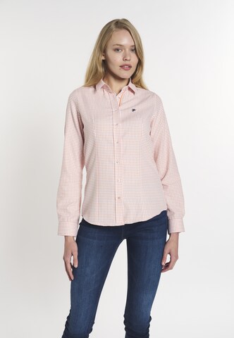 Chemisier 'IRMA' DENIM CULTURE en orange : devant