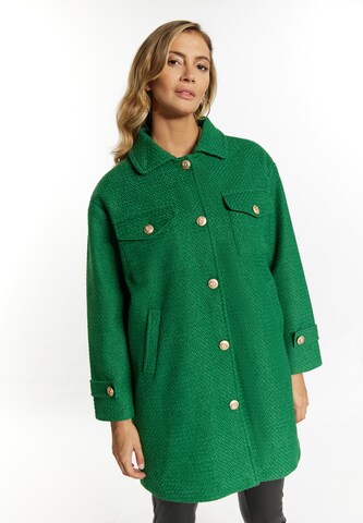 faina Between-Season Jacket 'Tuxe' in Green: front