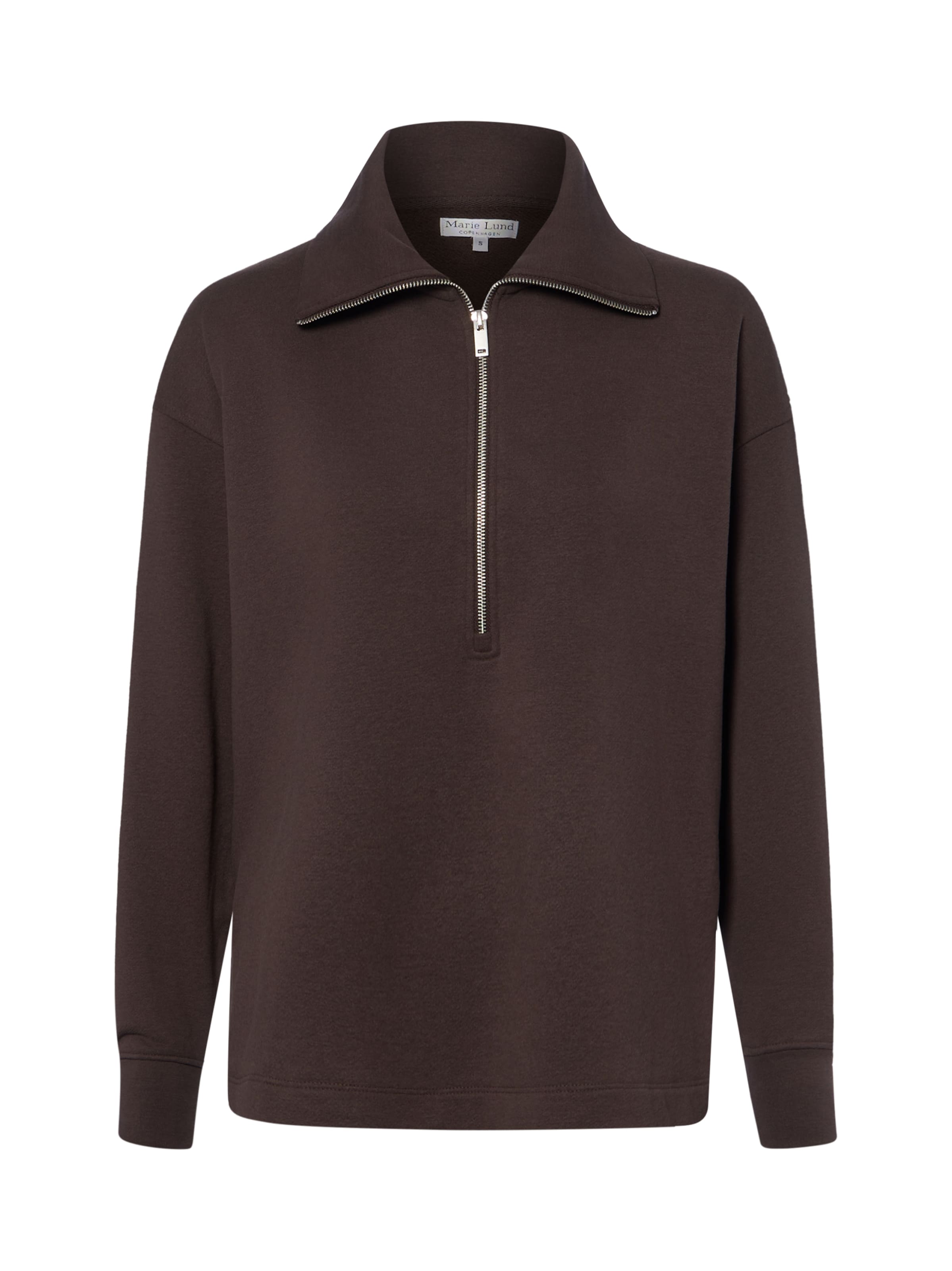Marie Lund Sweatshirt in Bruin: voorkant