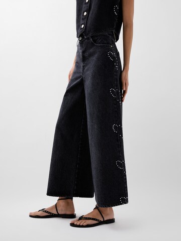 Scalpers Štandardný strih Džínsy ' STUDS DENIM PANT ' - Sivá