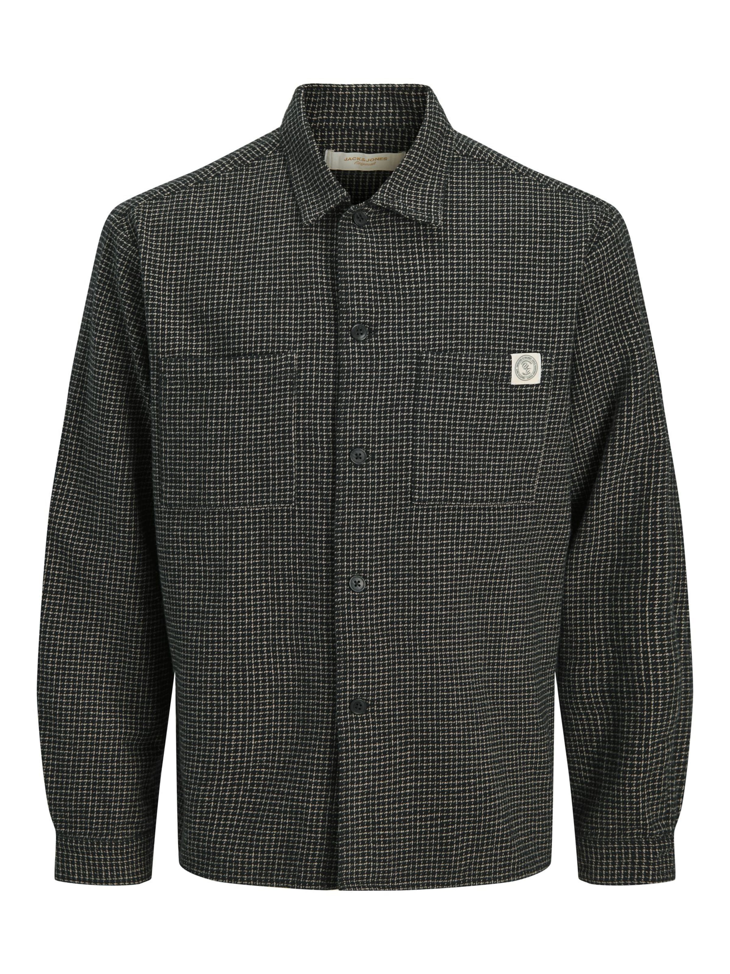 Fit confort Chemise business JACK & JONES en noir : devant
