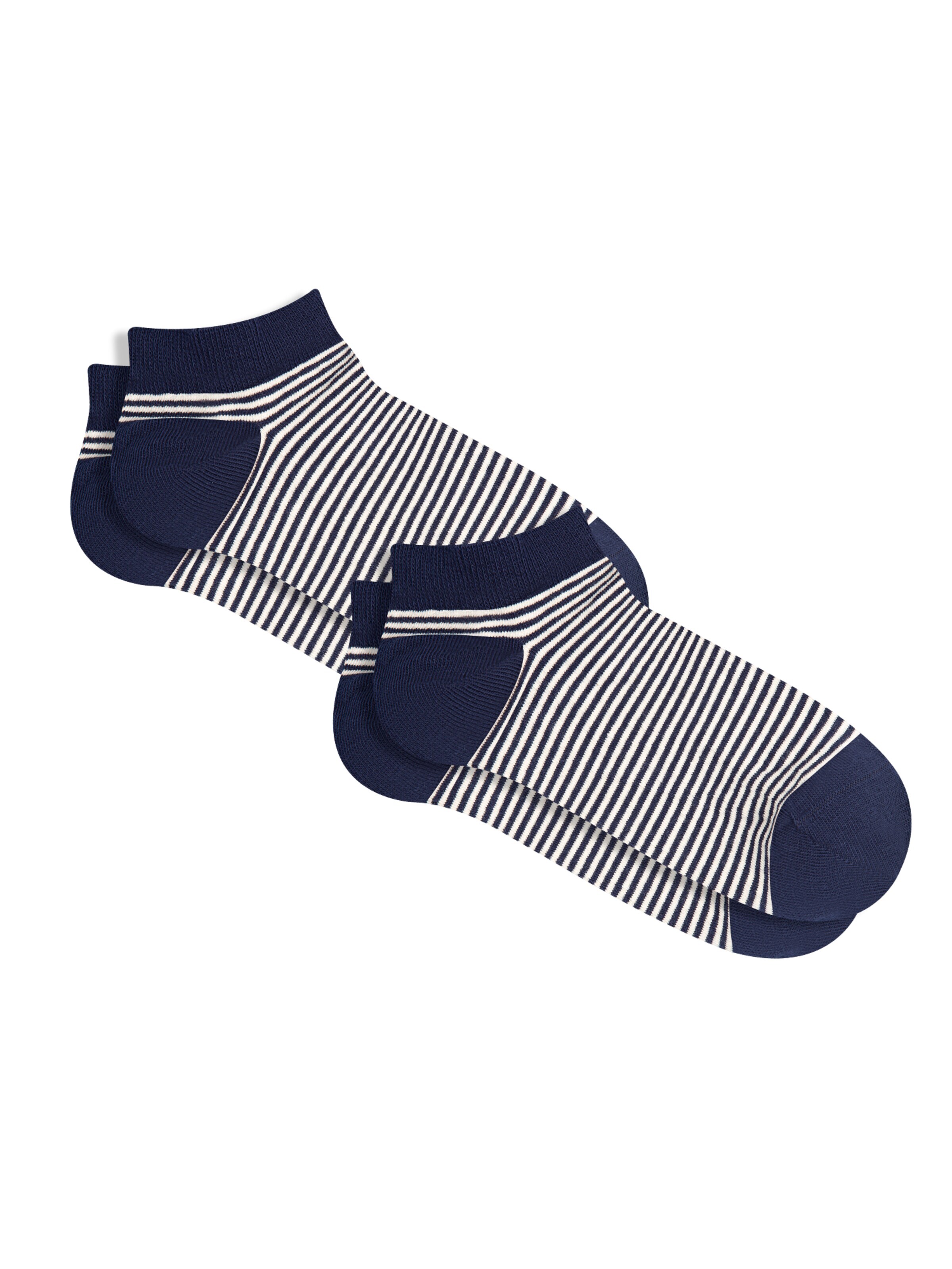 Albero Natur Socks 'Bio-Baumwoll-Sneakersocken Unisex - 2er Pack' in Blue: front