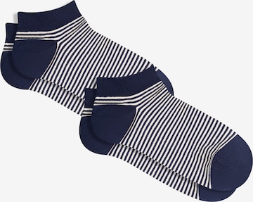 Albero Natur Socks 'Bio-Baumwoll-Sneakersocken Unisex - 2er Pack' in Blue: front