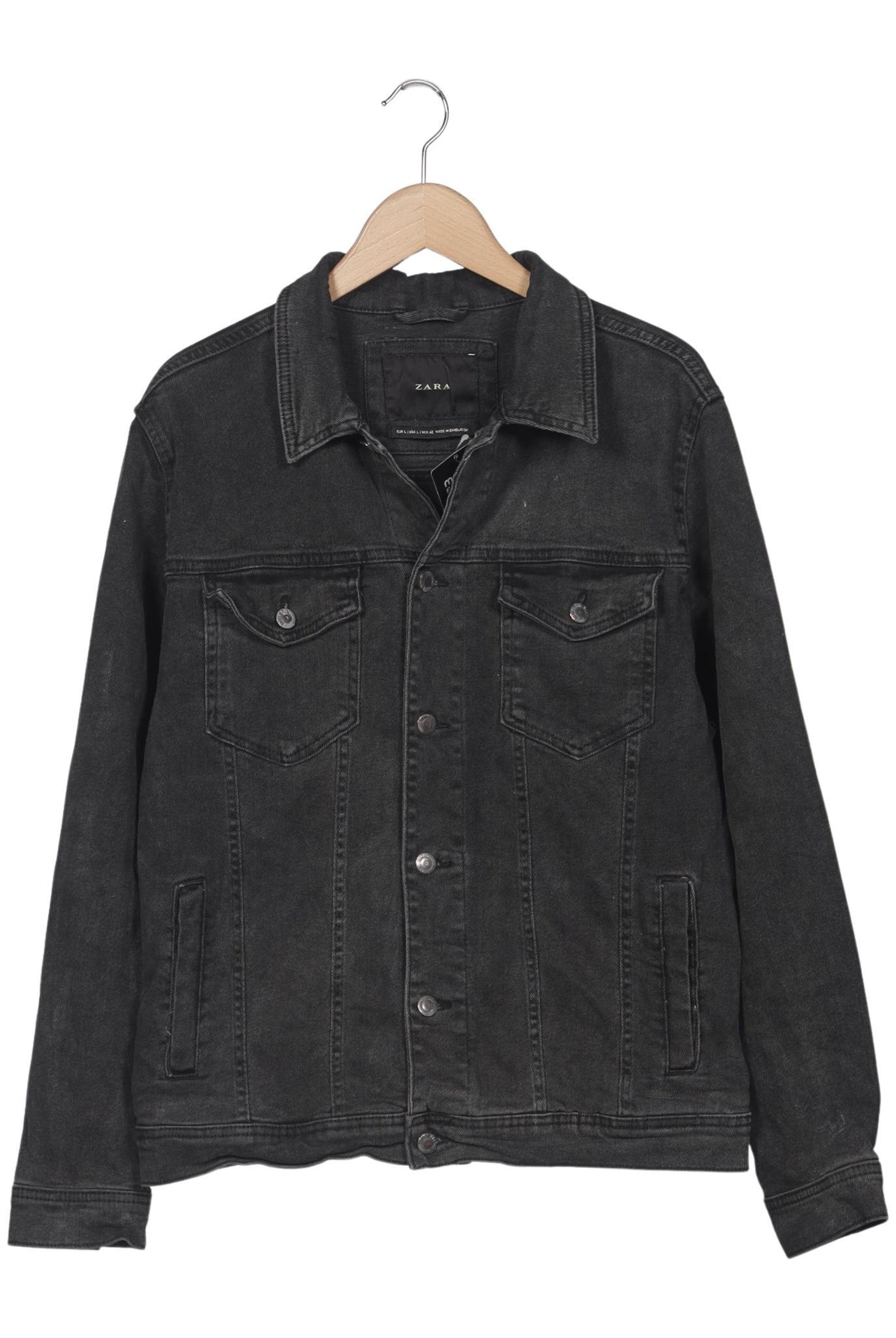 ZARA Jacket & Coat in L in Grey: front