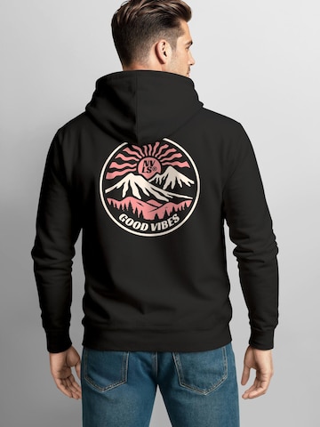 Neverless Sweatshirt 'Good Vibes' in Black