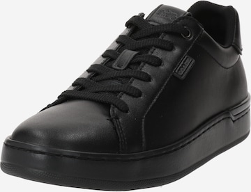 COACH Platform trainers in Black: front