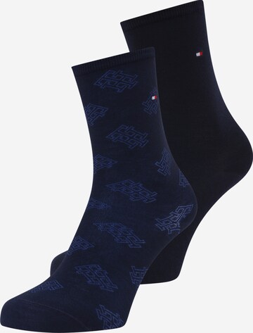 Tommy Hilfiger Underwear Къси чорапи в синьо: отпред