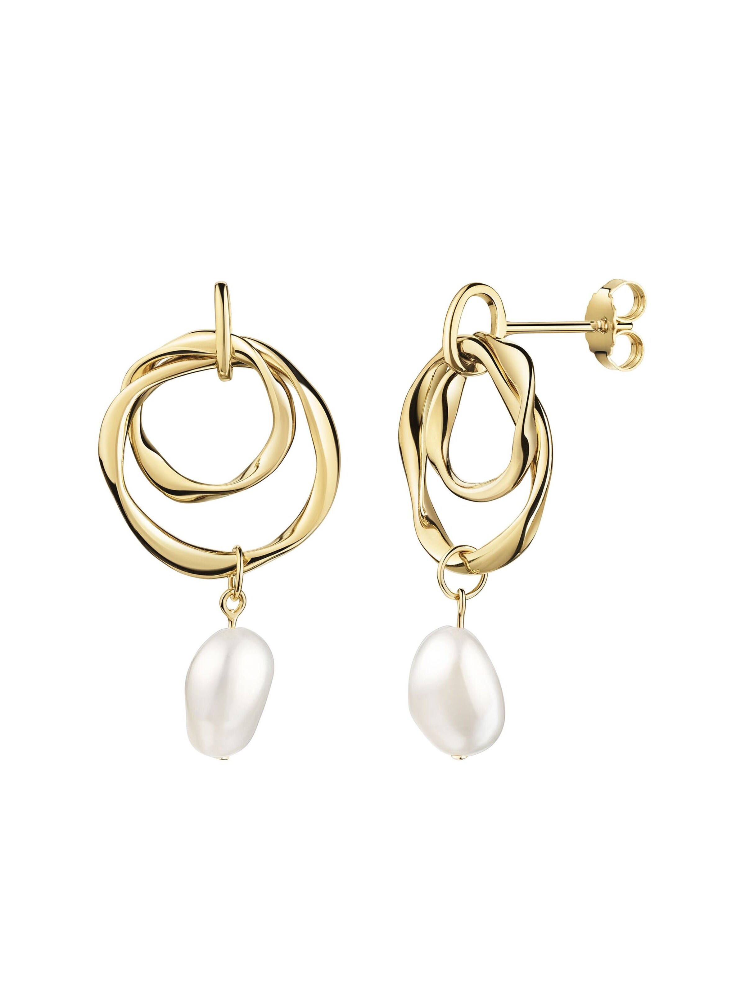Boucles d'oreilles CELESTA en jaune : devant