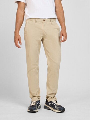 WOTEGA Slimfit Chinohose 'Adriano' in Beige