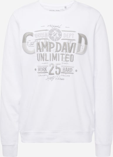 CAMP DAVID Sweatshirt i grå / hvid, Produktvisning