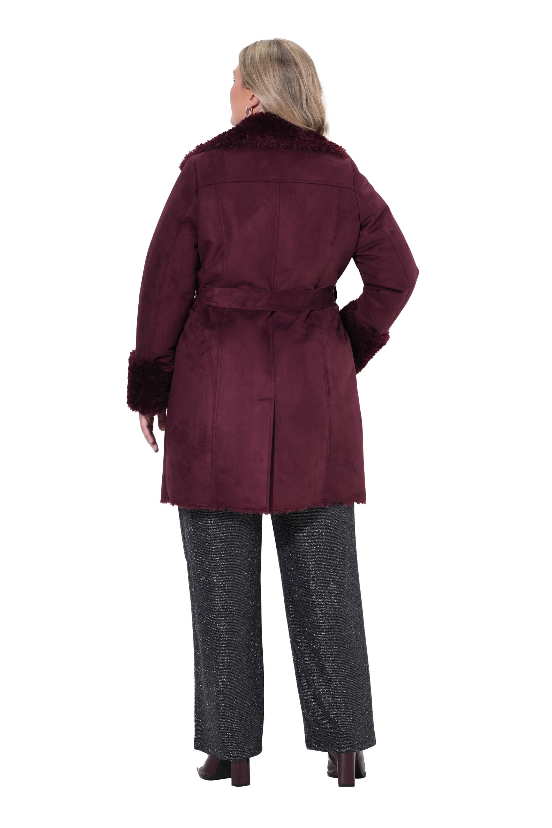 MIAMODA Between-Seasons Coat in Red