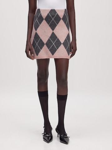 EDITED Spódnica 'Lo Skirt' w kolorze szary: przód