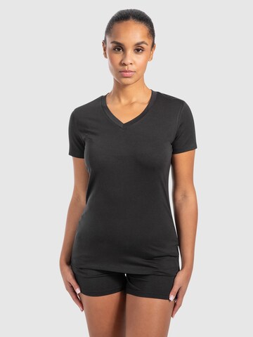 Smilodox T-Shirt 'Nela' in Schwarz: Vorderseite