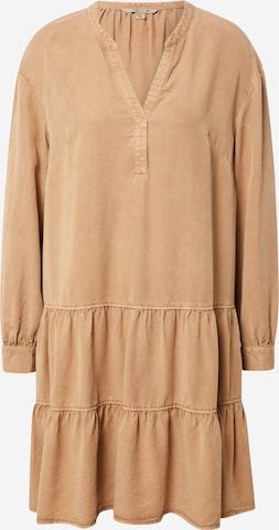 COMMA Shirt Dress in Brown: front