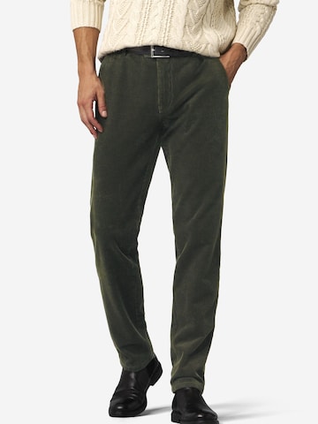 MEYER Regular Chino 'Rio 2-8619' in Groen: voorkant