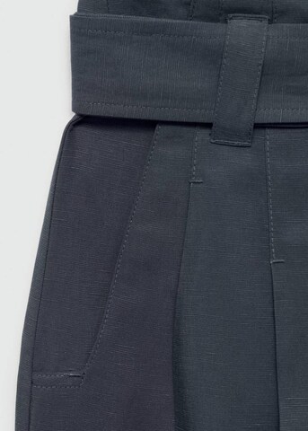 MANGO Wide leg Pantalon 'Yati' in Blauw