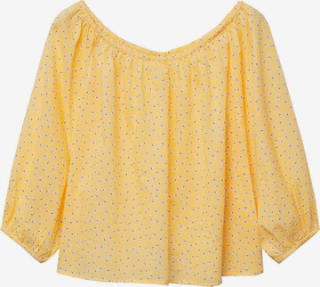 Camicia da donna 'Pia' di MANGO in giallo: frontale