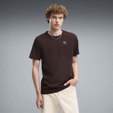 PUMA Shirt 'Essentials' in Brown: front