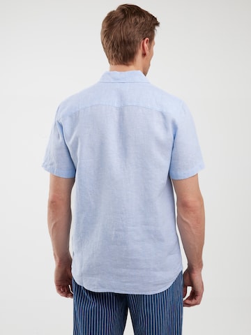 BIG STAR Regular fit Button Up Shirt 'Linerso' in Blue