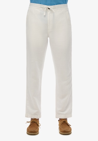 Superdry Regular Hose in Weiß: Vorderseite