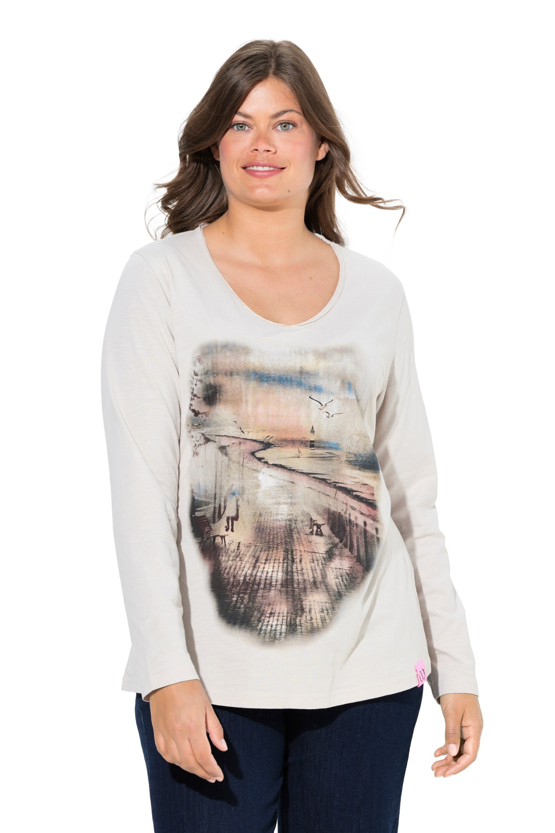 LAURASØN Shirt in Wit: voorkant