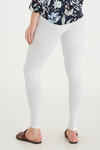 Fransa Slimfit Leggings 'KOKOS' i hvid