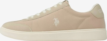 Sneaker low 'UMByron' de la U.S. POLO ASSN. pe bej: față