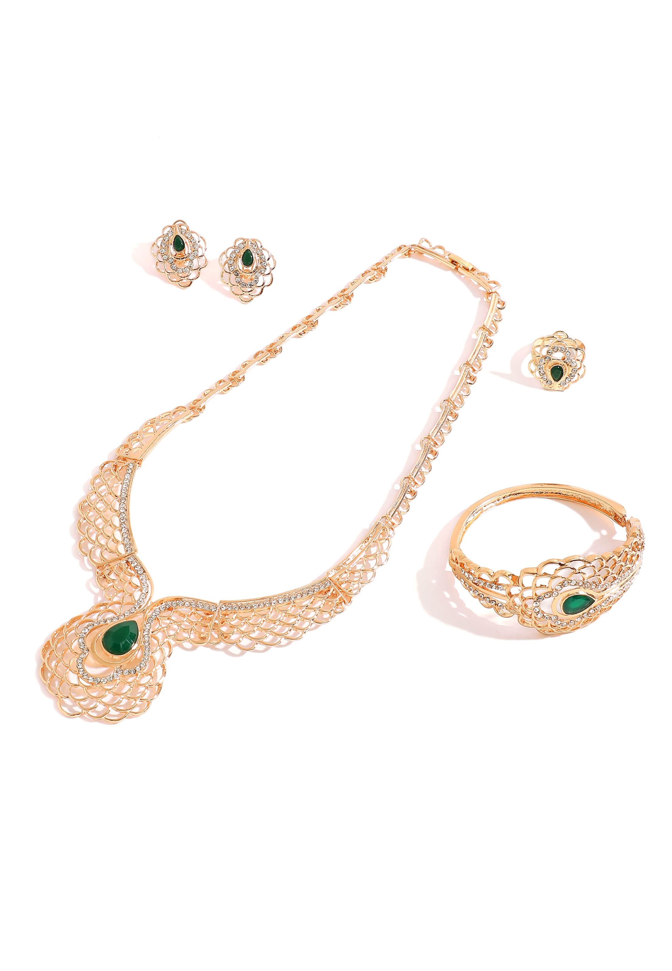 Set di gioielli 'Mariana' di SOHI in oro: frontale