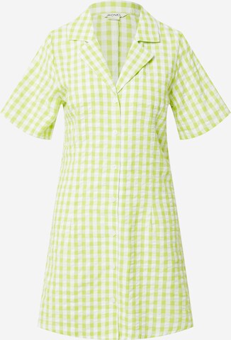 Monki Shirt dress in Green: front