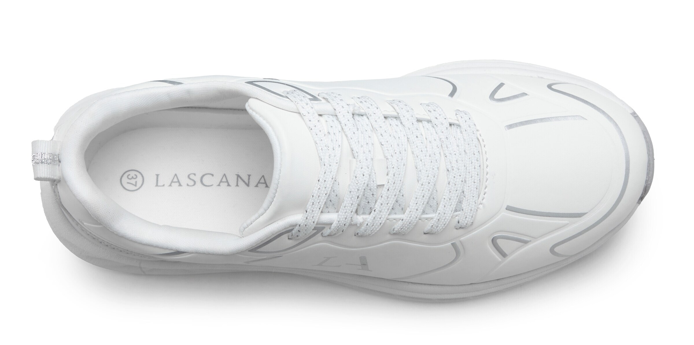 Baskets basses LASCANA en blanc