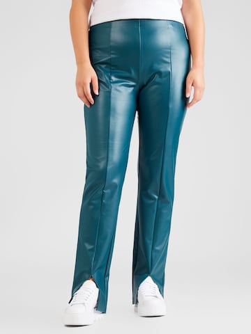 ONLY Carmakoma Slimfit Leggings 'PAPAYA' in Blau: predná strana