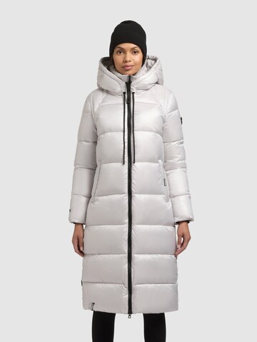 khujo Winter Coat 'NASHI' in White: front