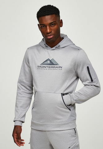 MONTERRAIN Sweatshirt in Grijs: voorkant