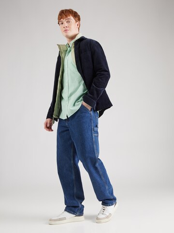 FYNCH-HATTON Regular fit Button Up Shirt 'Classic Vichy' in Green