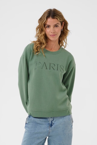 Sweat-shirt Love Copenhagen en vert : devant