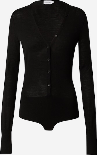 Calvin Klein Shirtbody en noir, Vue avec produit