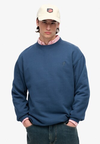 Superdry Sweatshirt in Blauw: voorkant