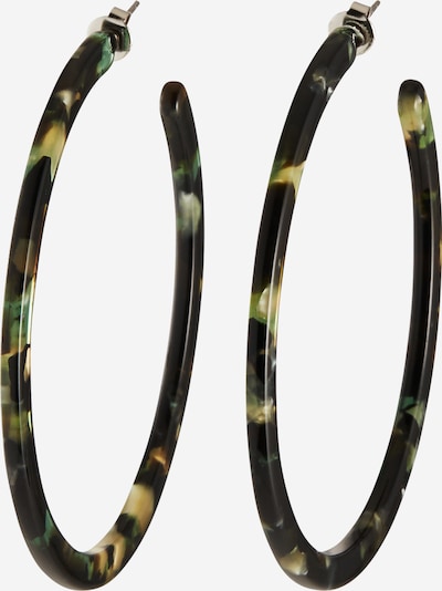 Fräulein Wunder Boucles d'oreilles 'Anne' en olive / pomme / noir, Vue avec produit
