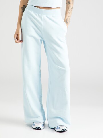 Calvin Klein Jeans Široke hlačnice Hlače | modra barva: sprednja stran
