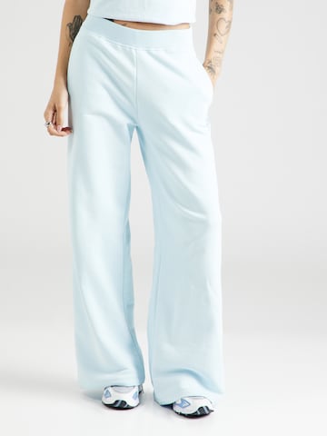 Wide Leg Pantalon Calvin Klein Jeans en bleu : devant