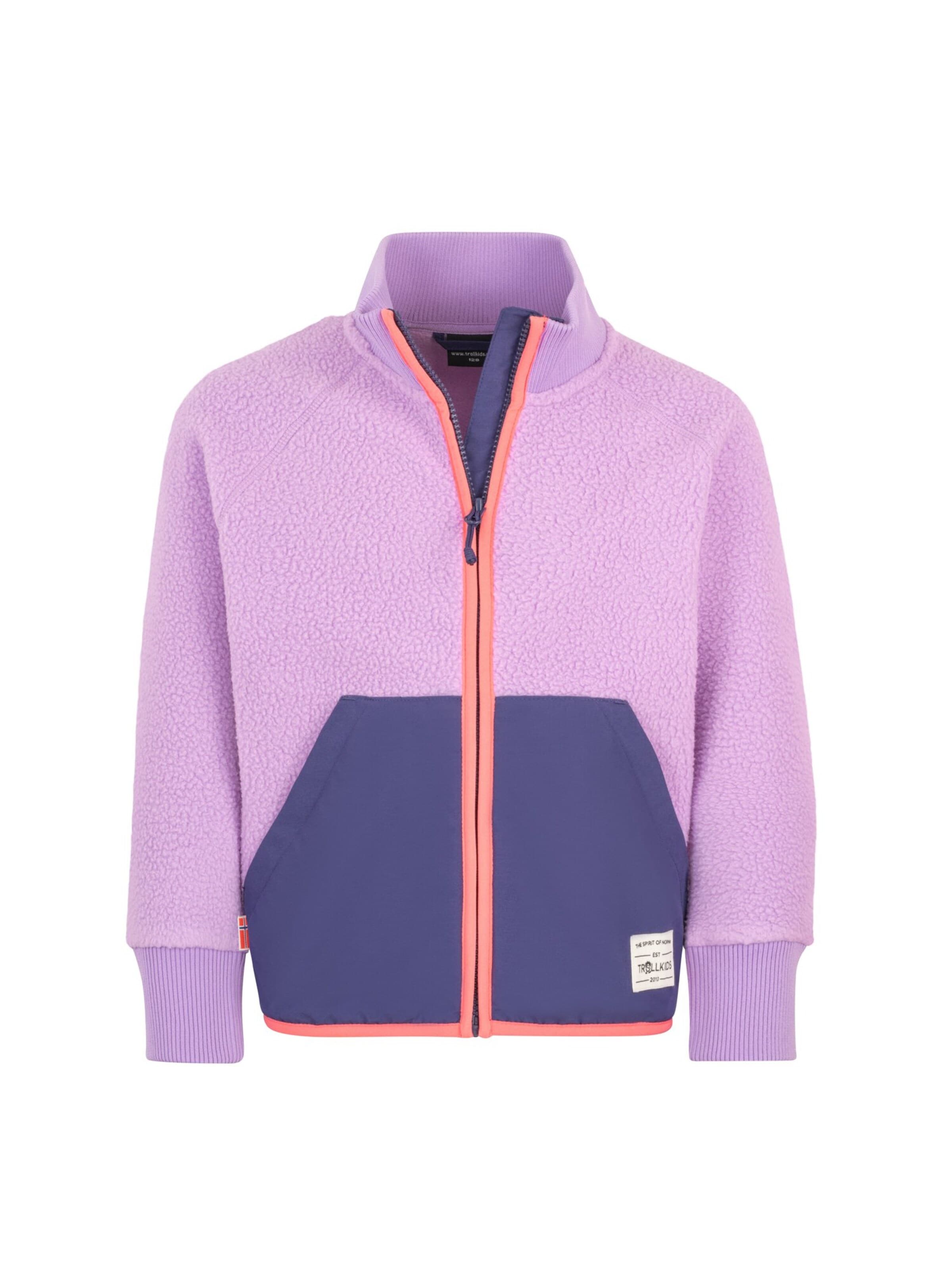 TROLLKIDS Fleece Jacket in Purple: front