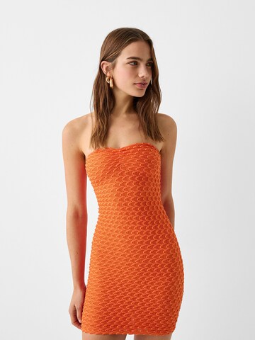 Robe Bershka en orange : devant