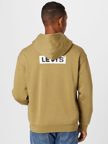 LEVI'S ® Sweatshirt 'Relaxed Baby Tab Hoodie' in Green