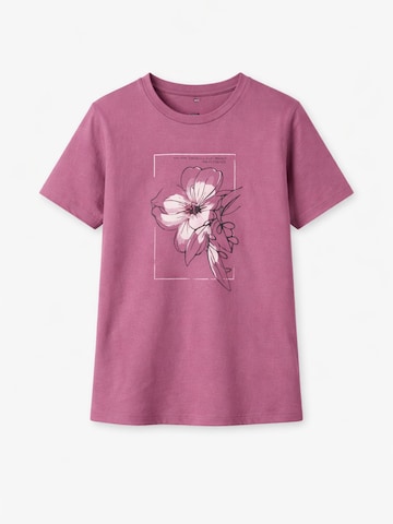 LEAFLETIC Shirt 'Leafletic Women’s Short Sleeve T-Shirt' in Lila: voorkant