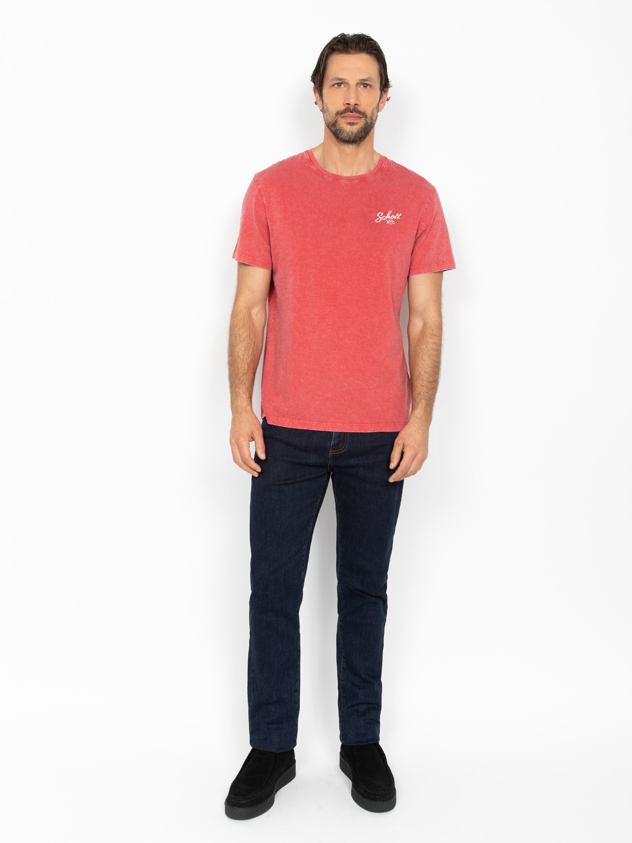 Schott NYC Shirt in Red