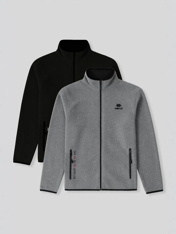 Giacca di pile di Tommy Life in grigio: frontale