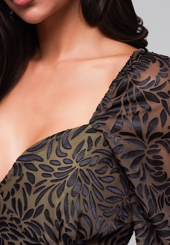 Ombre Avondjurk in Groen